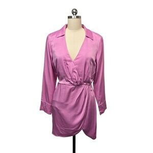 Abercrombie & Fitch Pink Long Sleeve Dress